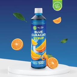undefined - ไซรัปบลูคูราโซ่ น้ำเชื่อกลิ่นบลูคูราโซ่ ไซรัปแต่งกลิ่น Blue Curacao Flavor Syrup 500 ml ตรา ทีอีเอ