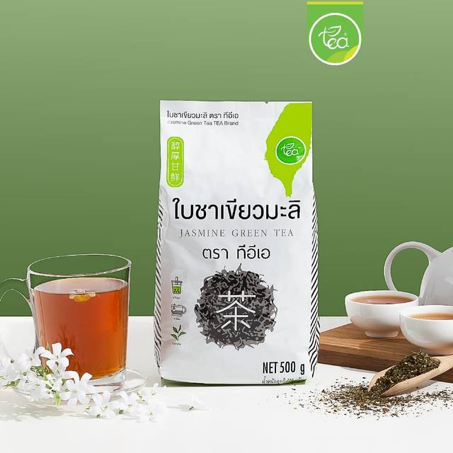 undefined - (ZEN) ใบชาเขียวมะลิ เกรดพรีเมียม ชามะลิ ชาเขียวมะลิ ใบชา ชา Jasmine Green Tea บรรจุ (500กรัม/ถุง) ตรา ทีอีเอ